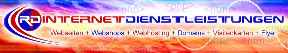 Webseiten + Webshops + Webhosting + Domains + Visitenkarten + Flyer